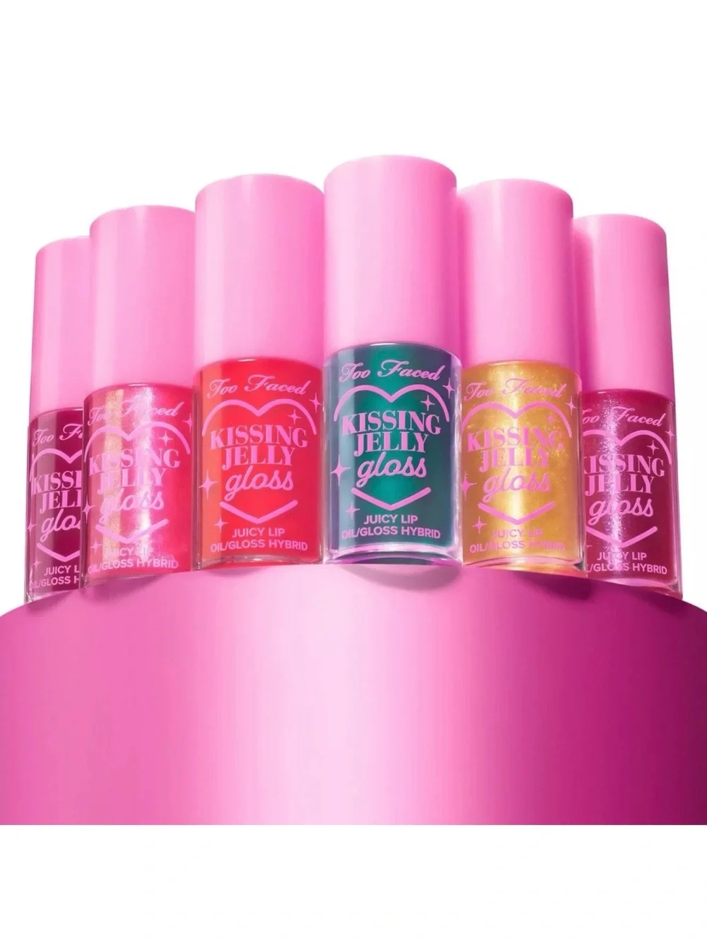 Too Faced Green Apple Kissing Jelly Gloss Juicy Lip Oil/Lip Gloss Hybrid